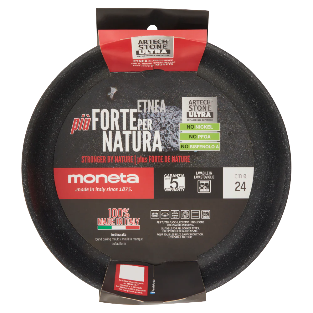 moneta Etnea Tortiera Alta cm ø 24