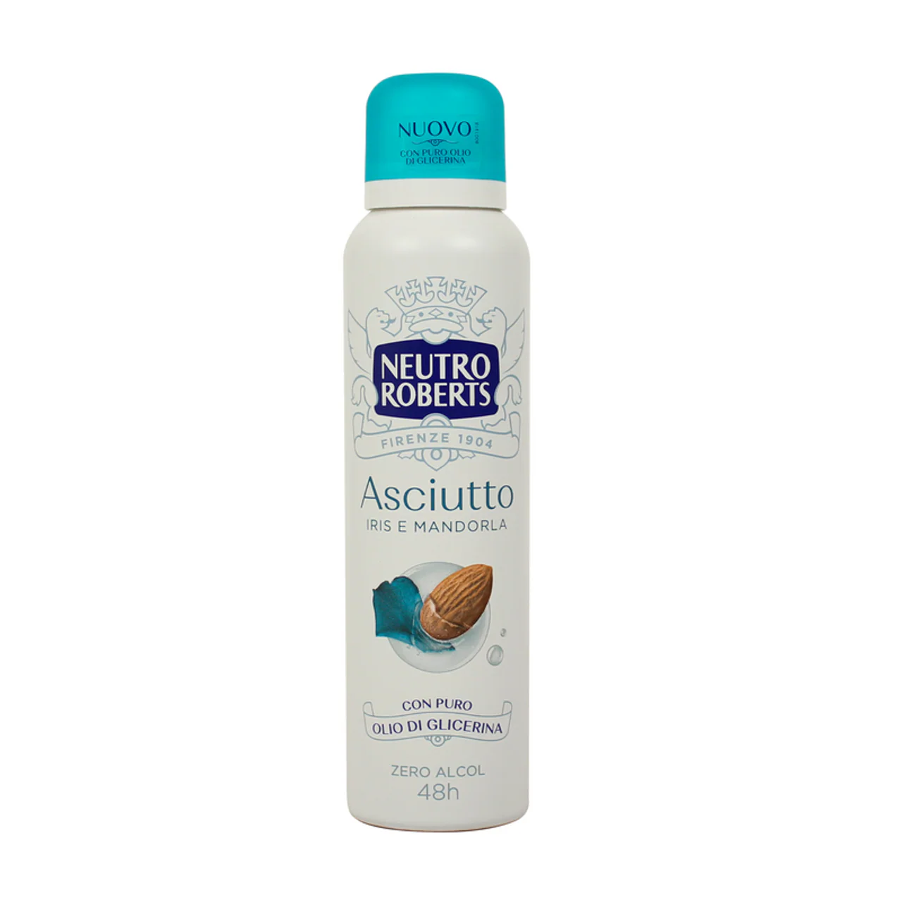 NEUTRO ROBERTS - Deodorante Asciutto Legno Iris&Mandorla - Spray 150 ML