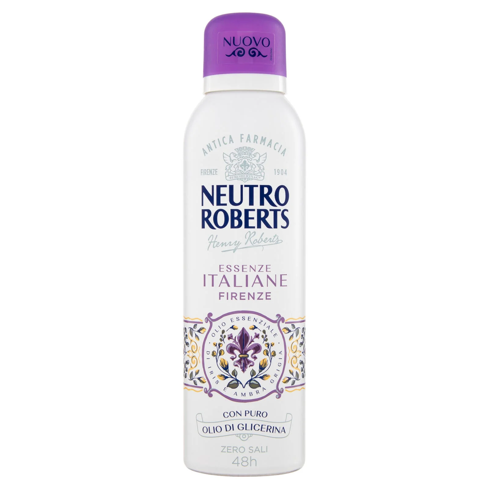 Neutro Roberts Essenze Italiane Firenze Olio Essenziale di Iris e Ambra Grigia 200 ml