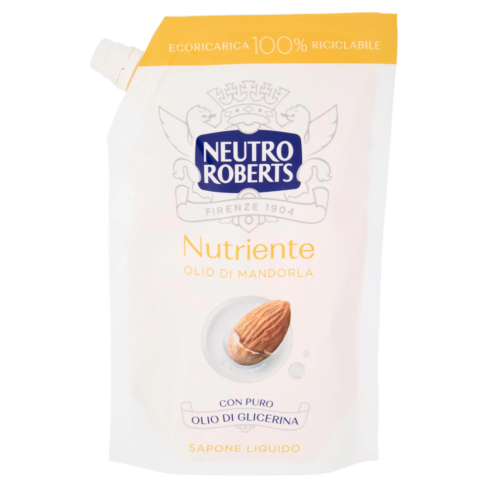 Neutro Roberts Nutriente Olio di Mandorla Sapone Liquido Ecoricarica 400 ml - Image 2