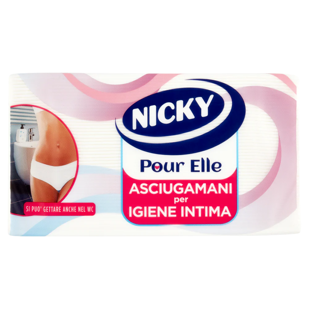 Nicky Pour Elle Asciugamani per Igiene Intima Fogli 100 pz