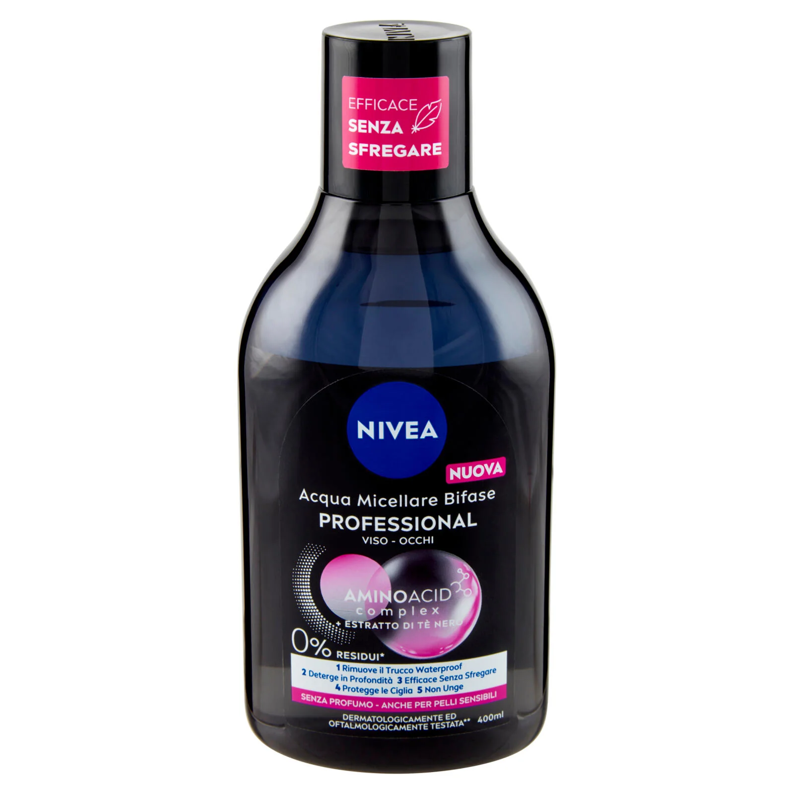 Nivea Acqua Micellare Bifase Professional anche per Pelli Sensibili 400 ml - Image 2