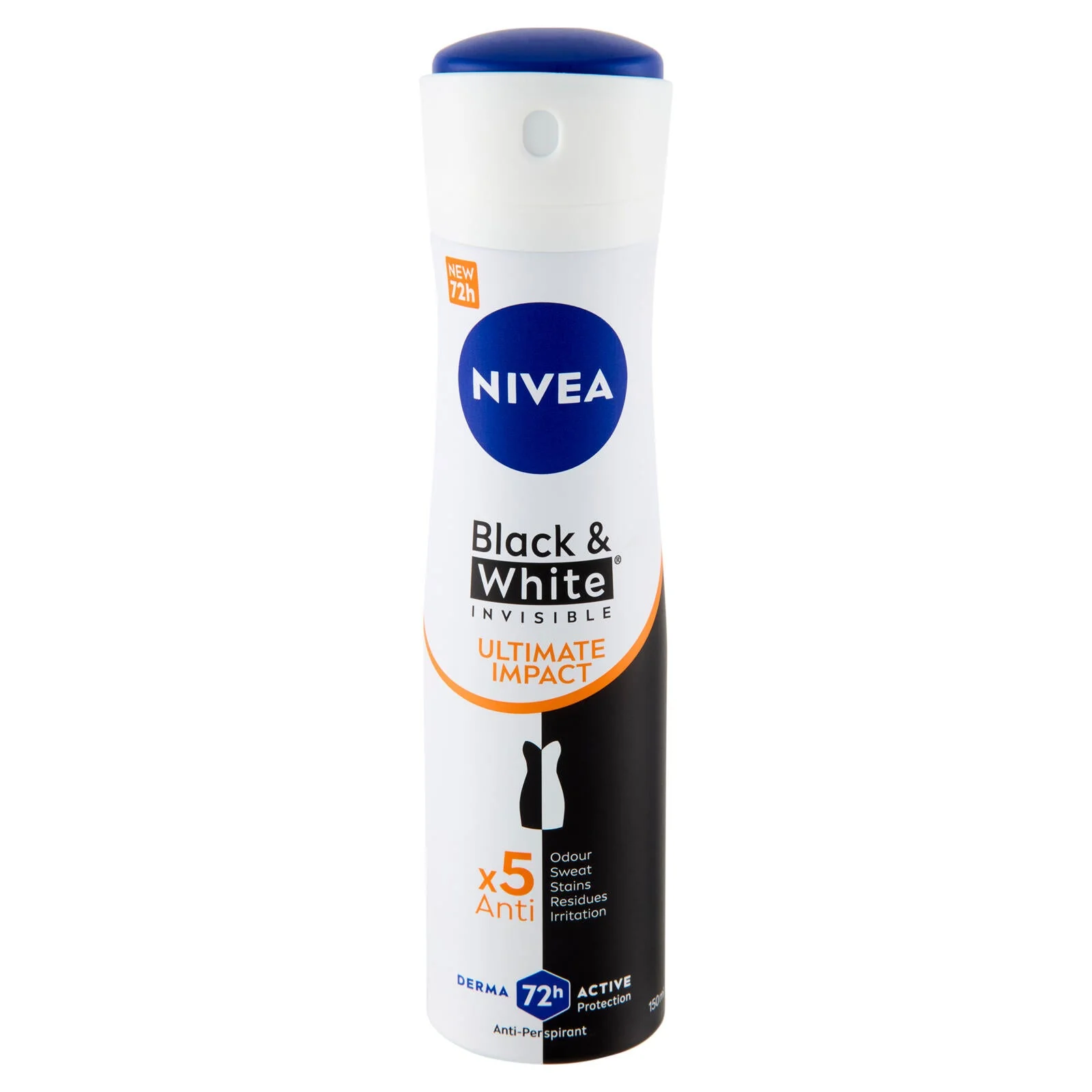 Nivea Black & White Invisible Ultimate Impact Anti-Perspirant 150 ml - Image 2