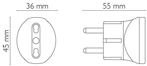 NOVA Line ADATTATORE Schuko - 10/16A+T - Image 2