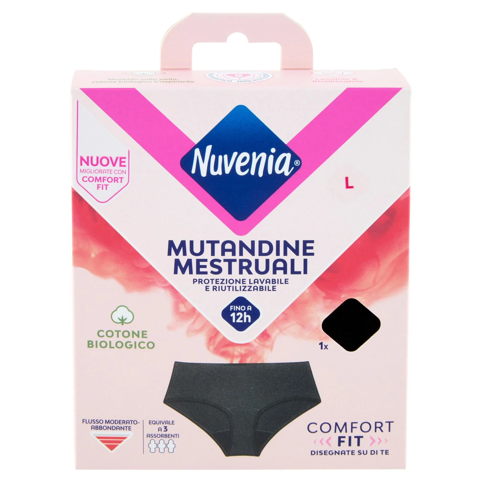 Nuvenia Mutandine Mestruali L Nero 1 pz - Image 2