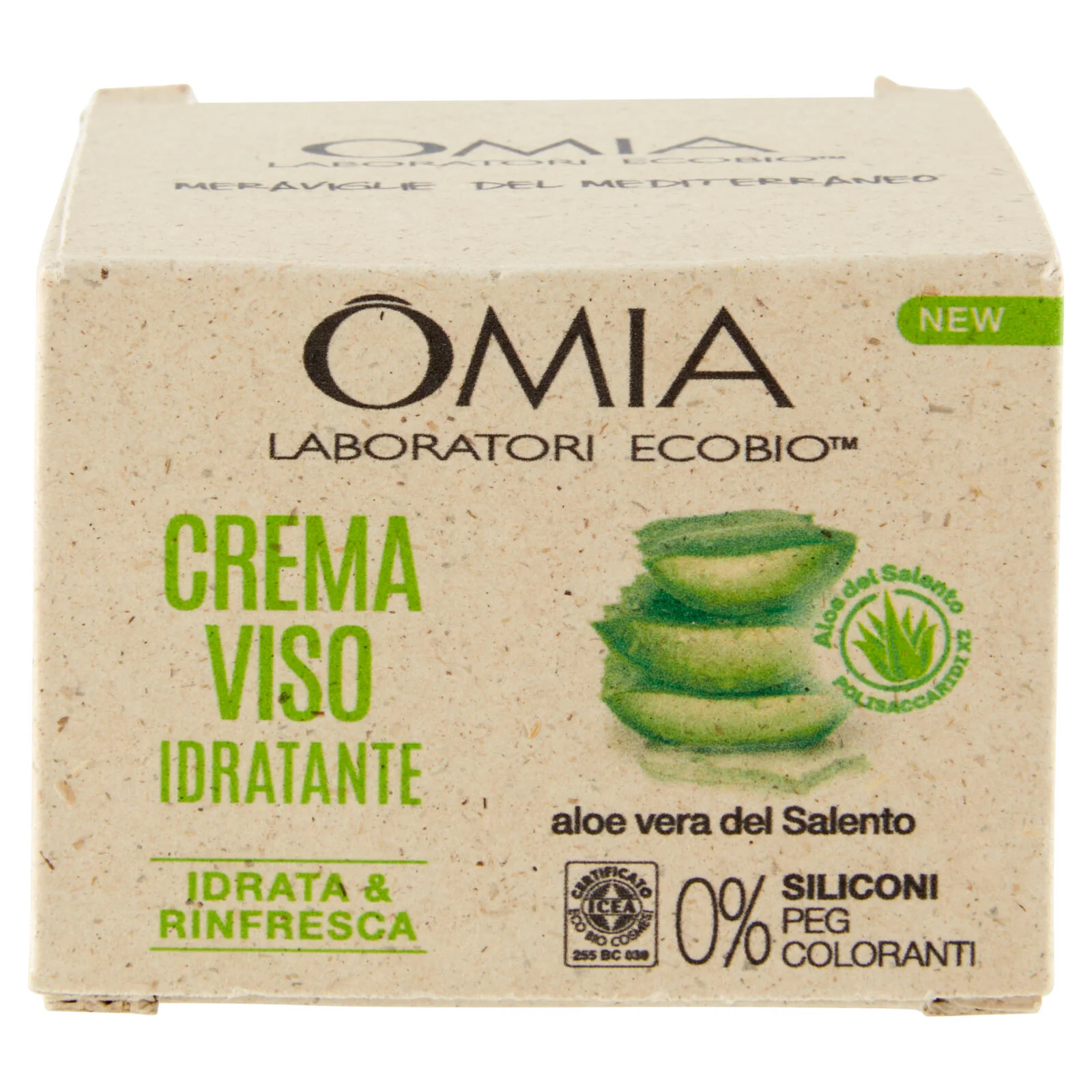 Omia Laboratori Ecobio Crema Viso Idratante aloe vera del Salento 50 ml - Image 2