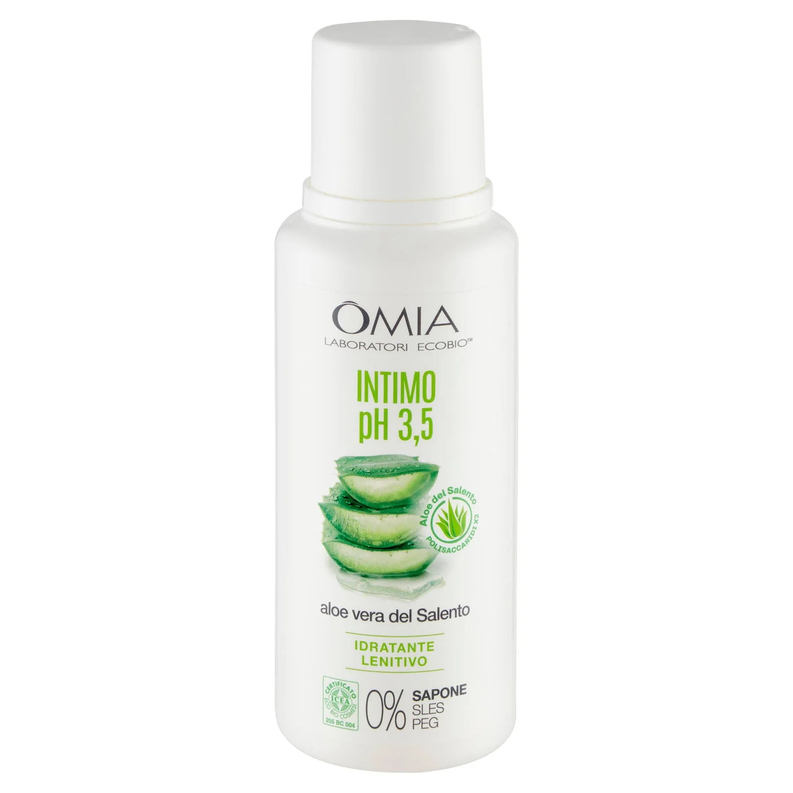 Omia Laboratori Ecobio Intimo pH 3,5 aloe vera del Salento Idratante Lenitivo 250 ml - Image 2