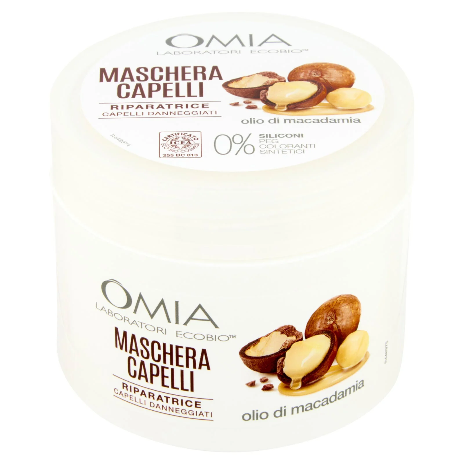 Omia Laboratori Ecobio Machera Capelli Riparatrice olio di macadamia 250 ml - Image 2