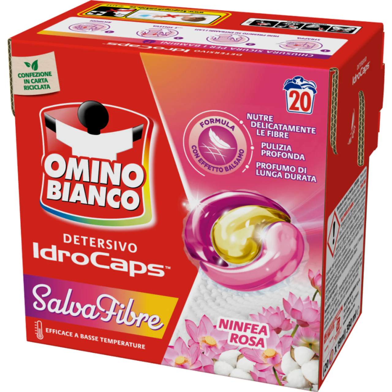 Omino Bianco - Detersivo Idrocaps Salva Fibre - 20 Caps - Image 2