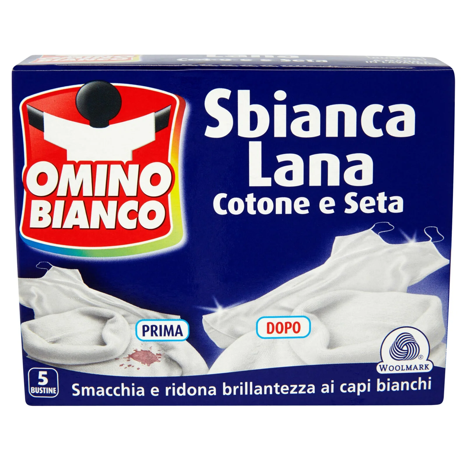 Omino Bianco Sbianca Lana Cotone e Seta 5 x 20 g - Image 2