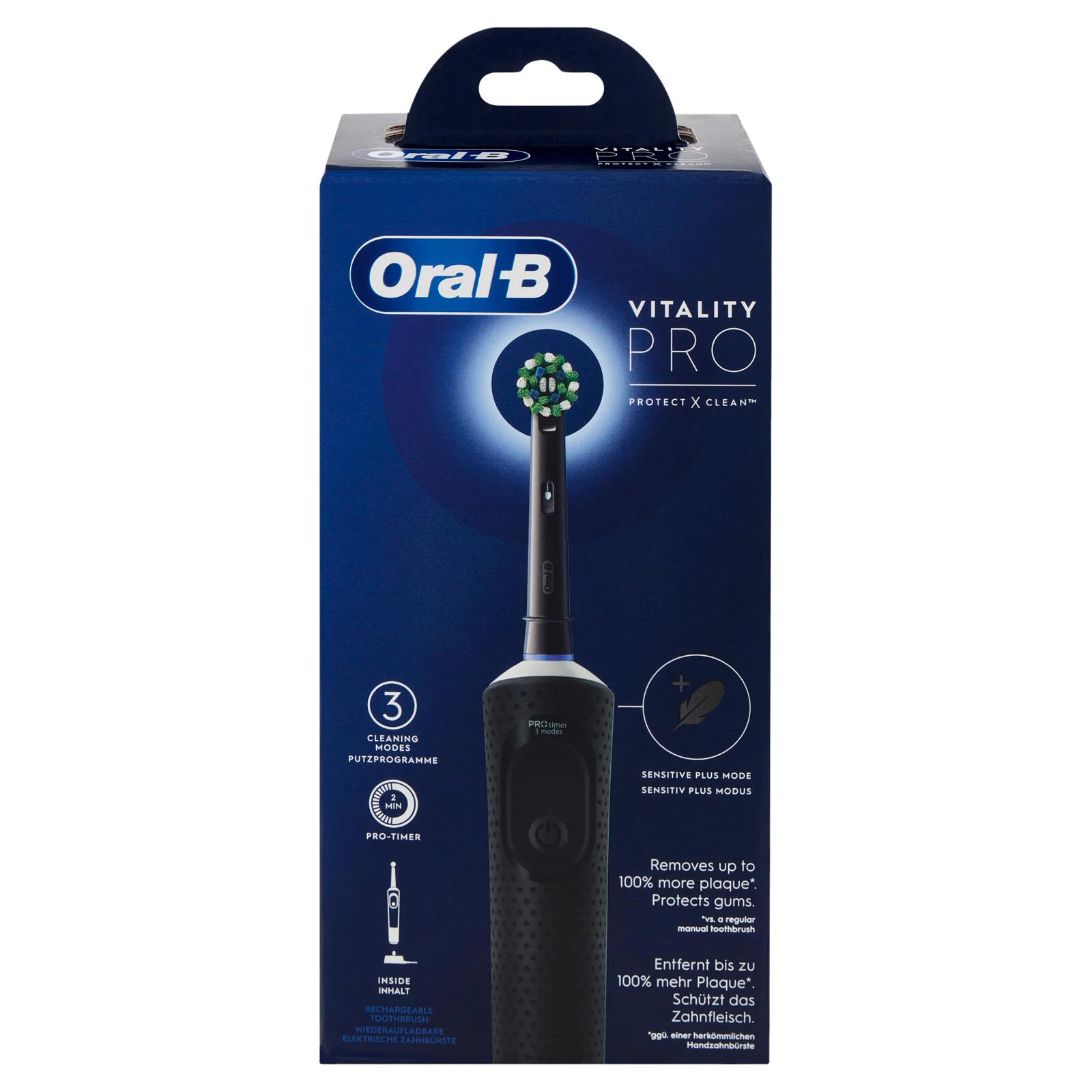 Oral-B Spazzolino Elettrico Denti Ricaricabile Pro Vitality Nero - Image 2
