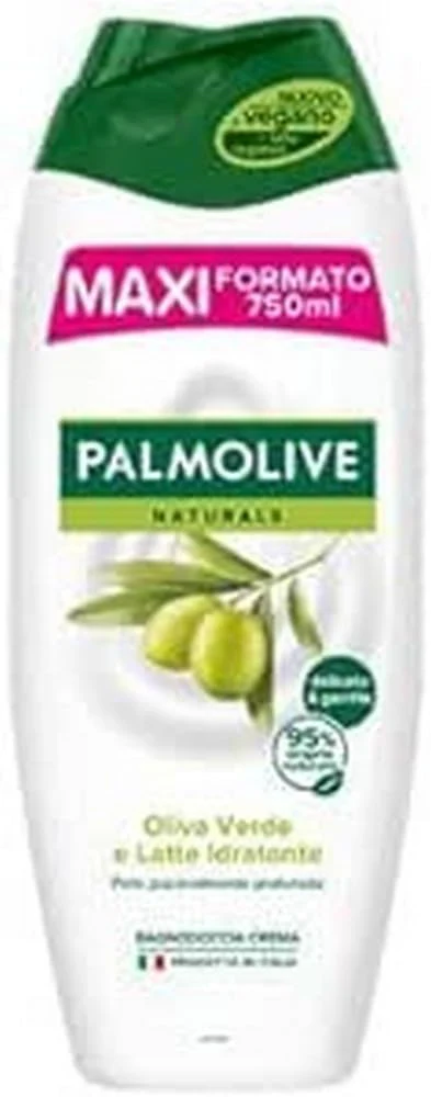 Palmolive Bagnodoccia Crema Naturals Oliva Verde e Latte Idratante, 750ml