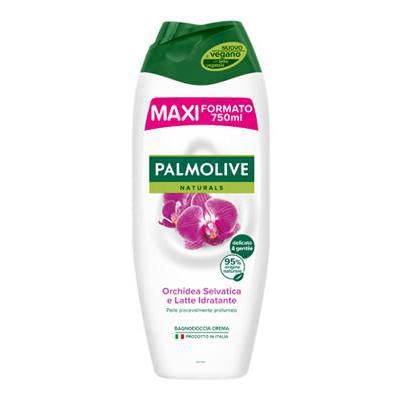 Palmolive Naturals Bagnodoccia Crema Orchieda Selvatica e Latte Idratante, 750 ml