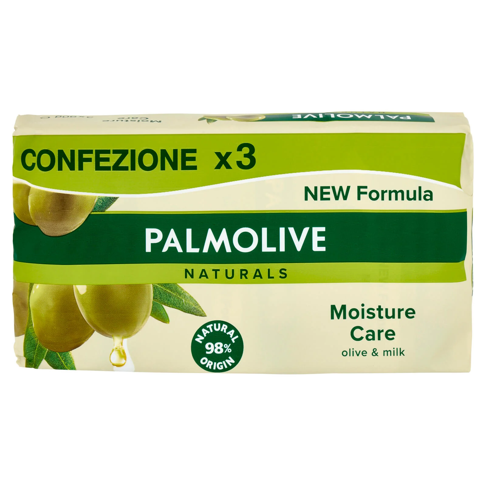 Palmolive sapone solido Naturals Oliva e Latte 3x90 g - Image 2