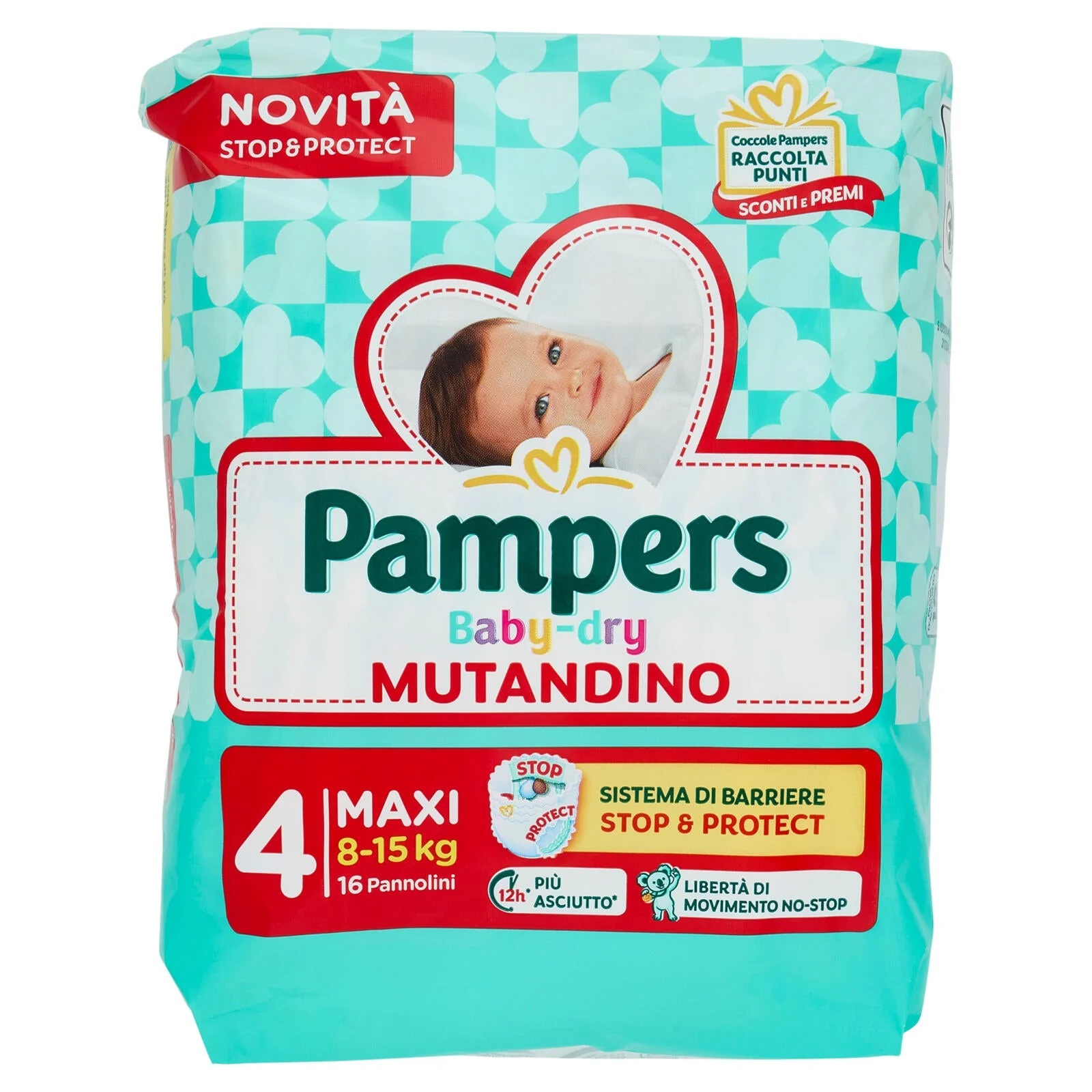 Pampers Baby-dry Mutandino Maxi 16 pz