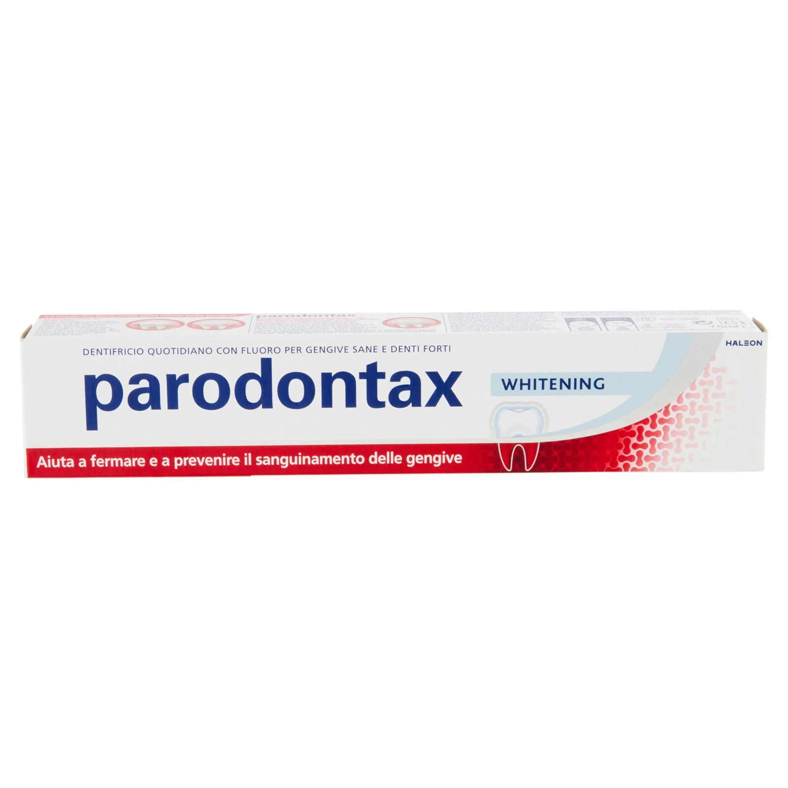 Parodontax whitening dentifricio quotidiano con fluoro per gengive più sane e denti forti 75 ml - Image 2