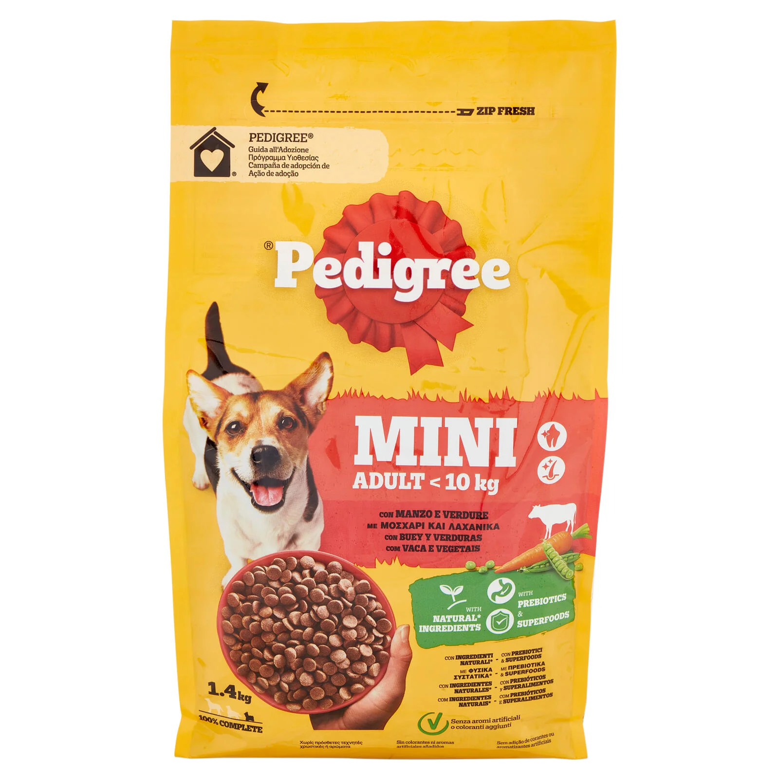 Pedigree Cibo Secco Cane Adulto Piccolo Manzo Verdure 1.4Kg - Image 2