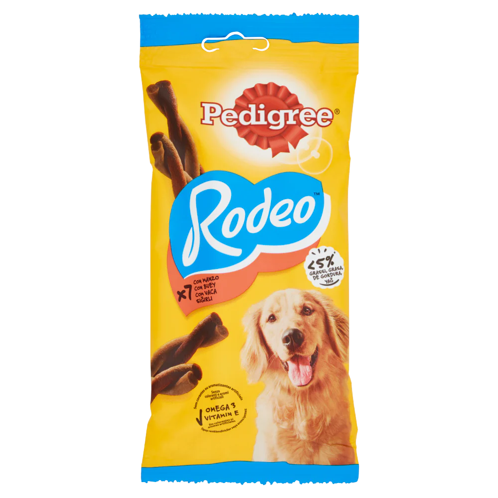 Pedigree Rodeo x7 con Manzo 123 g