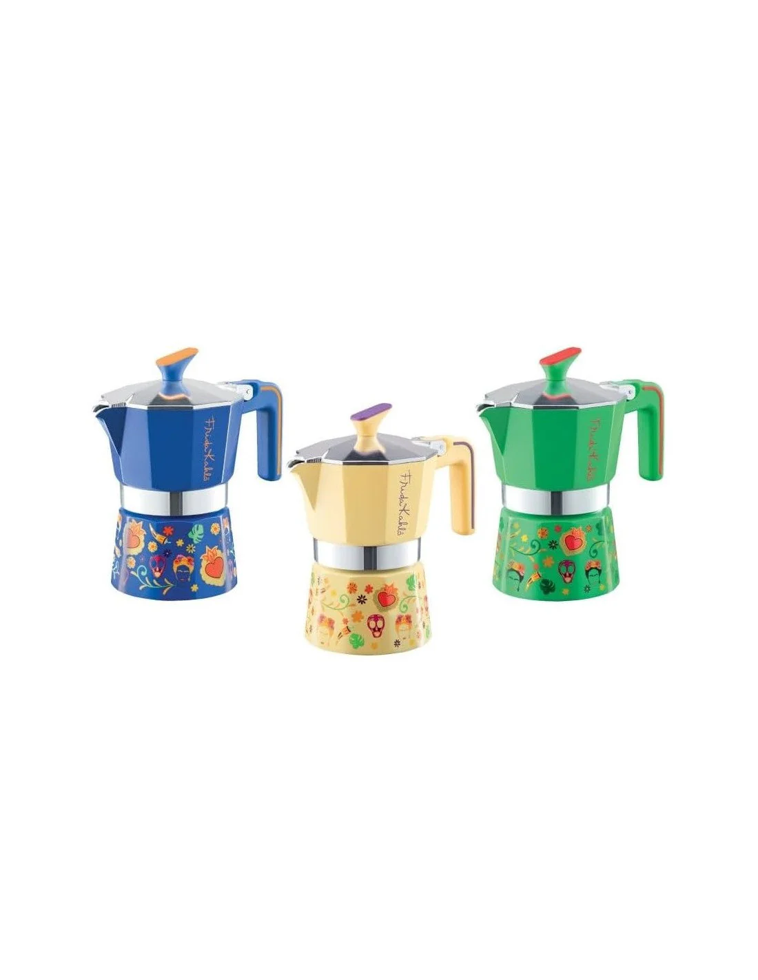 Pedrini - Caffettiera 3 Tazze Frida Kahlo - Colori Assortiti - Image 2