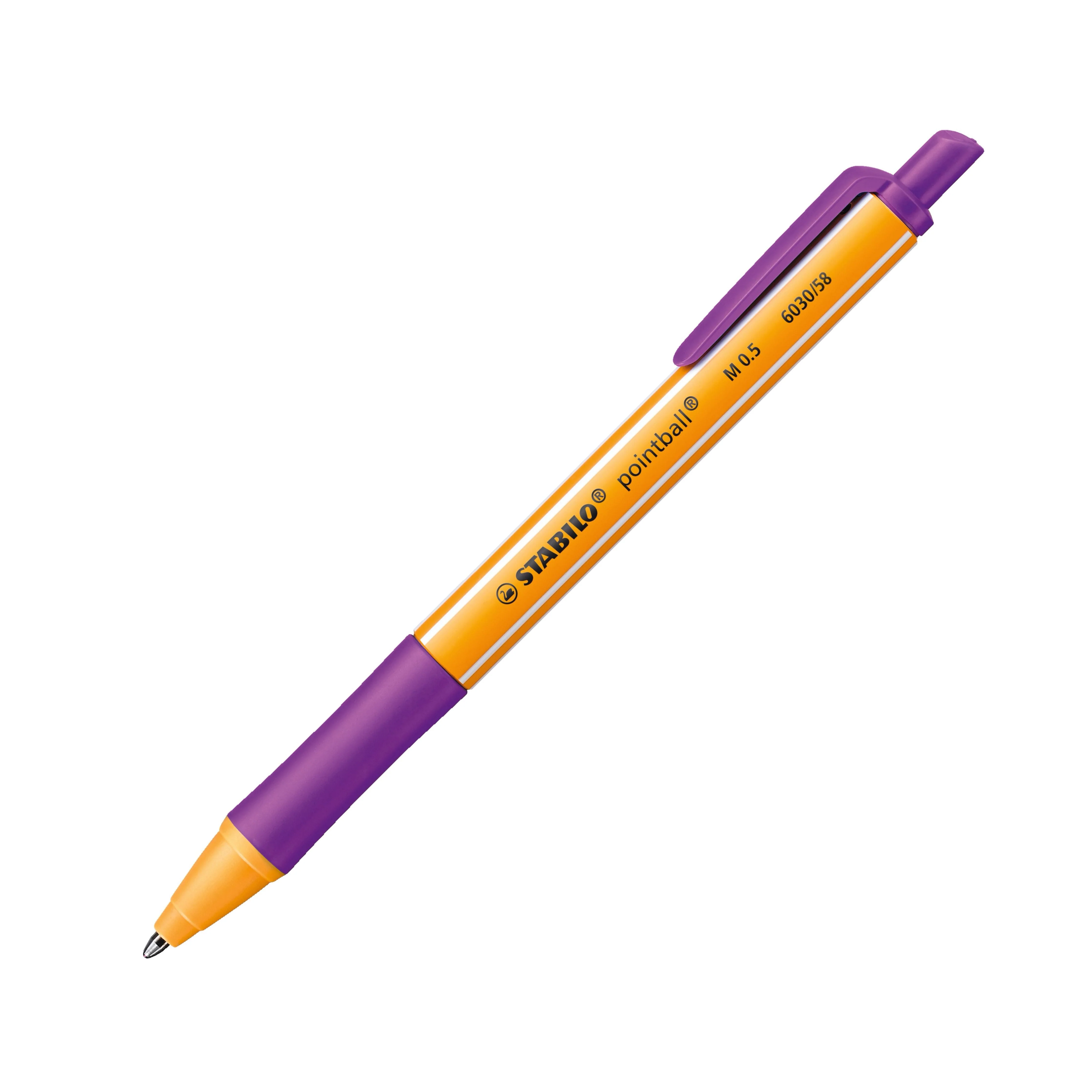 Penna a sfera Ecosostenibile - STABILO pointball - CO2 neutral - Lilla - Image 2