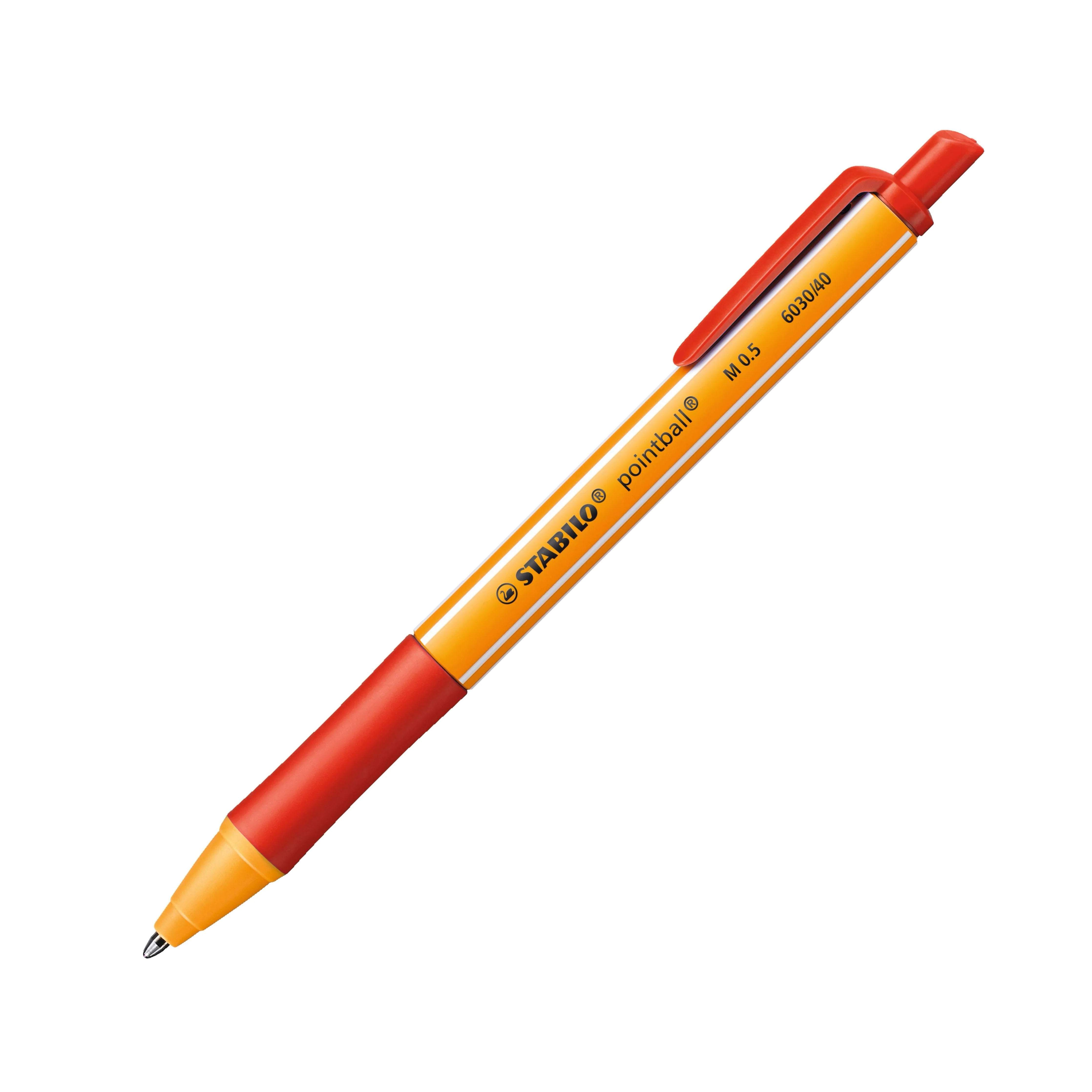 Penna a sfera Ecosostenibile - STABILO pointball - CO2 neutral - Rosso - Image 4