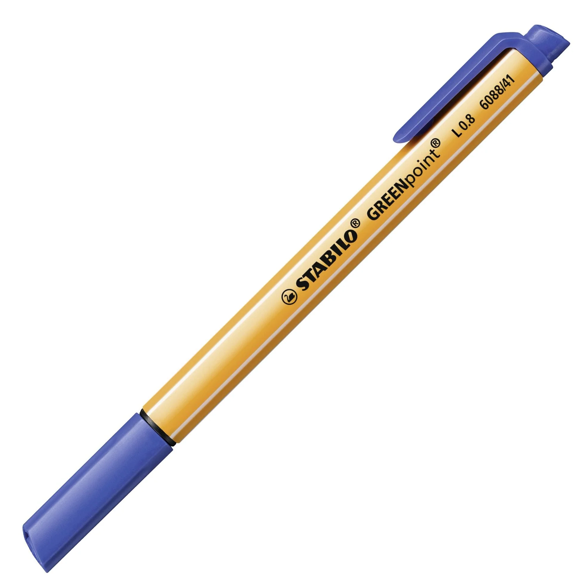 Penna Ecosostenibile con punta in fibra - STABILO GREENpoint - CO2 neutral - Blu