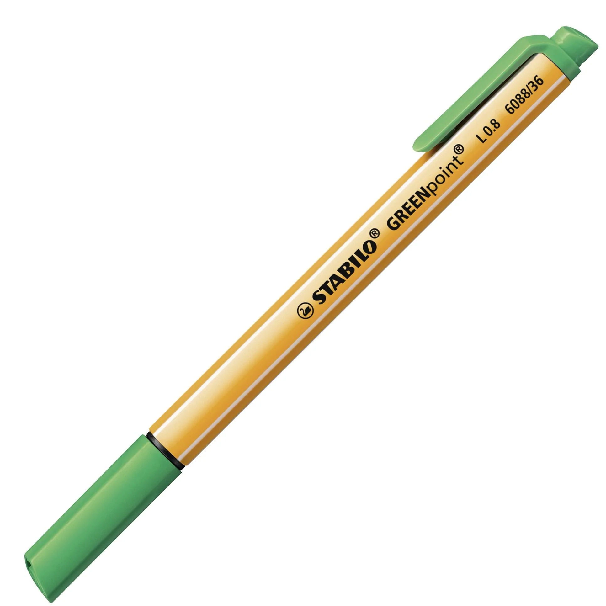 Penna Ecosostenibile con punta in fibra - STABILO GREENpoint - CO2 neutral - Verde