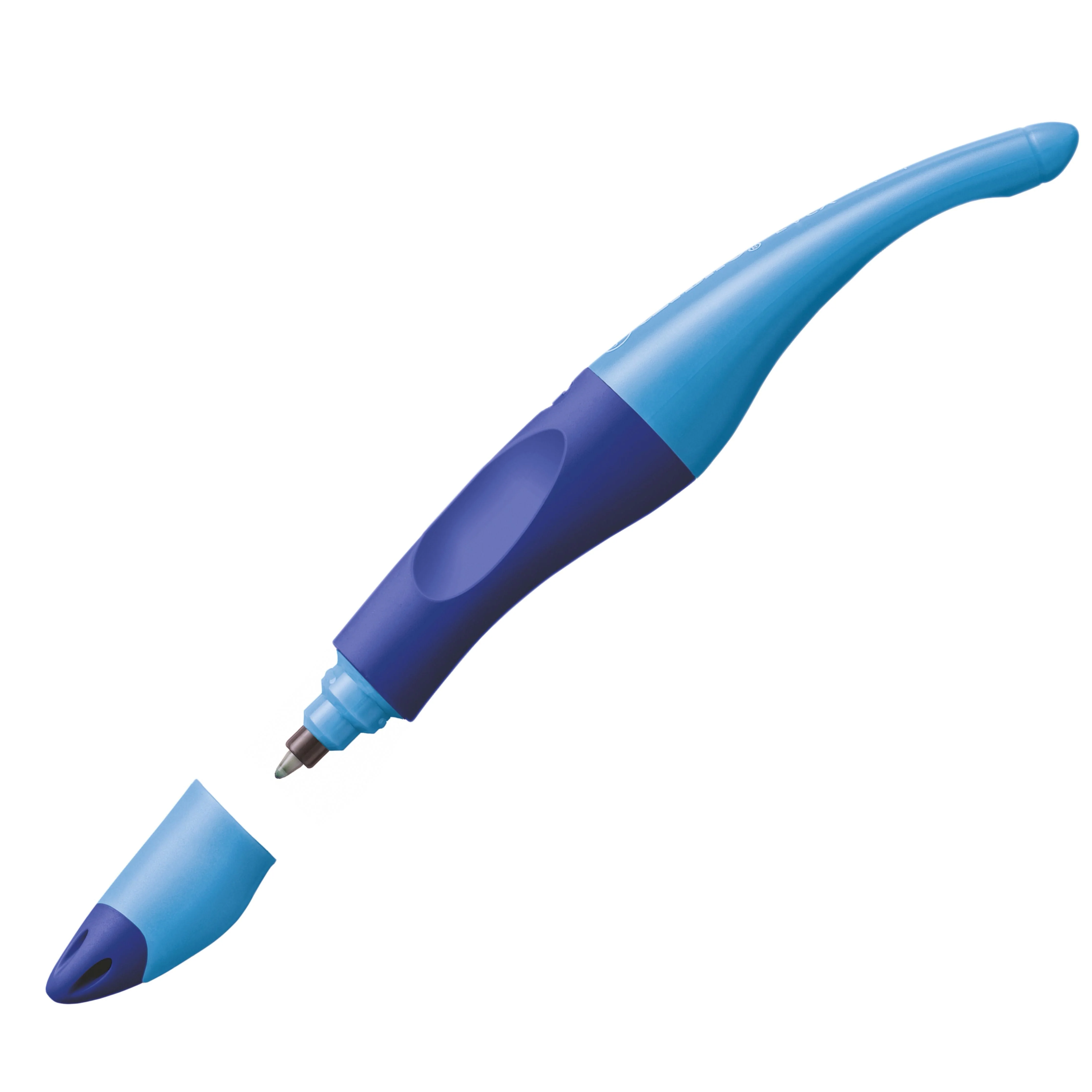 Penna Roller Ergonomica - STABILO EASYoriginal per Destrimani in Blu/Azzurro - Cartuccia Blu inclusa - Image 2