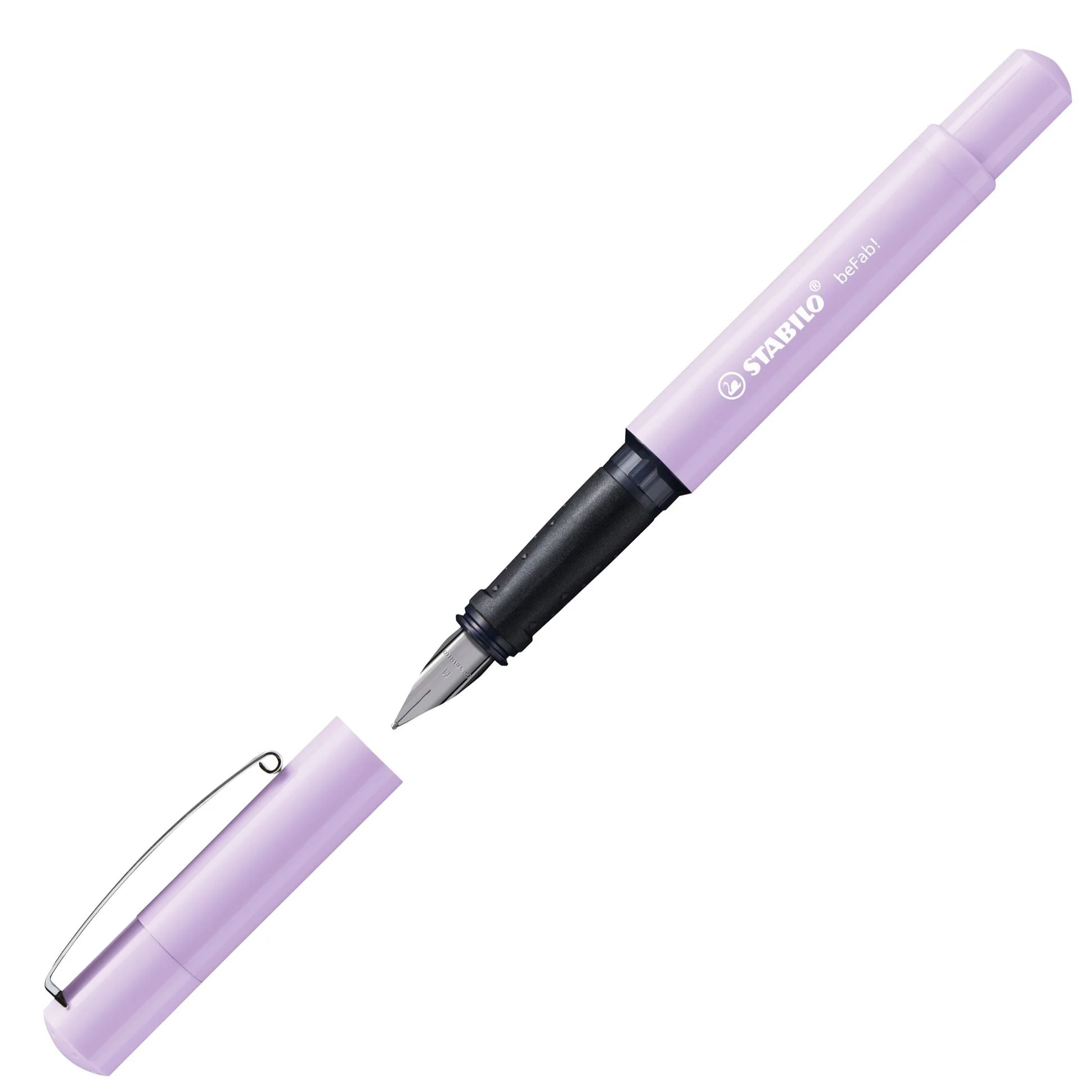 Penna Stilografica - STABILO beFab! Pastel in Lilla - Cartuccia Blu inclusa - Image 5