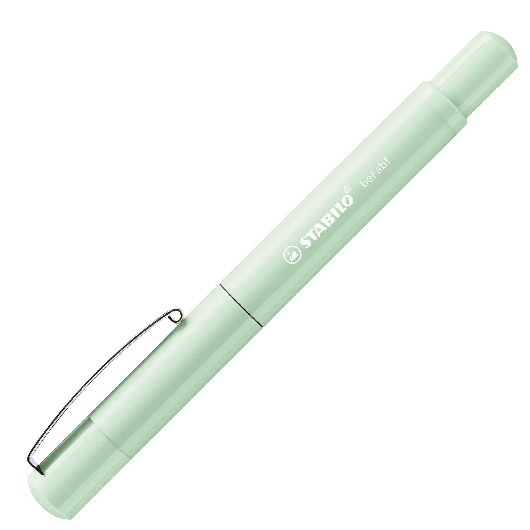 Penna Stilografica - STABILO beFab! Pastel in Menta - Cartuccia Blu inclusa