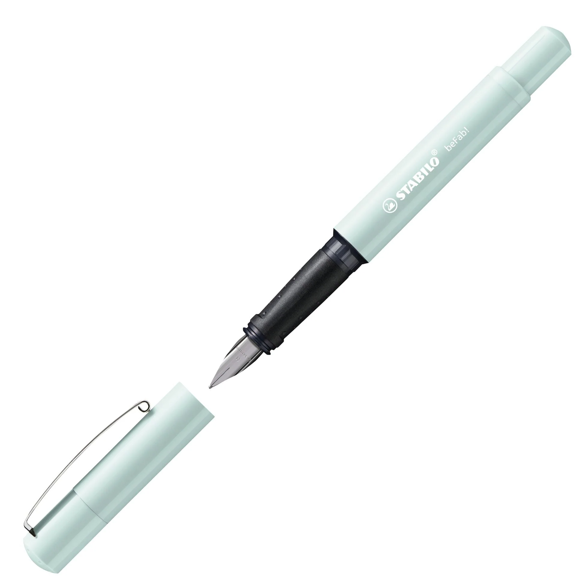 Penna Stilografica - STABILO beFab! Pastel in Turchese - Cartuccia Blu inclusa - Image 2