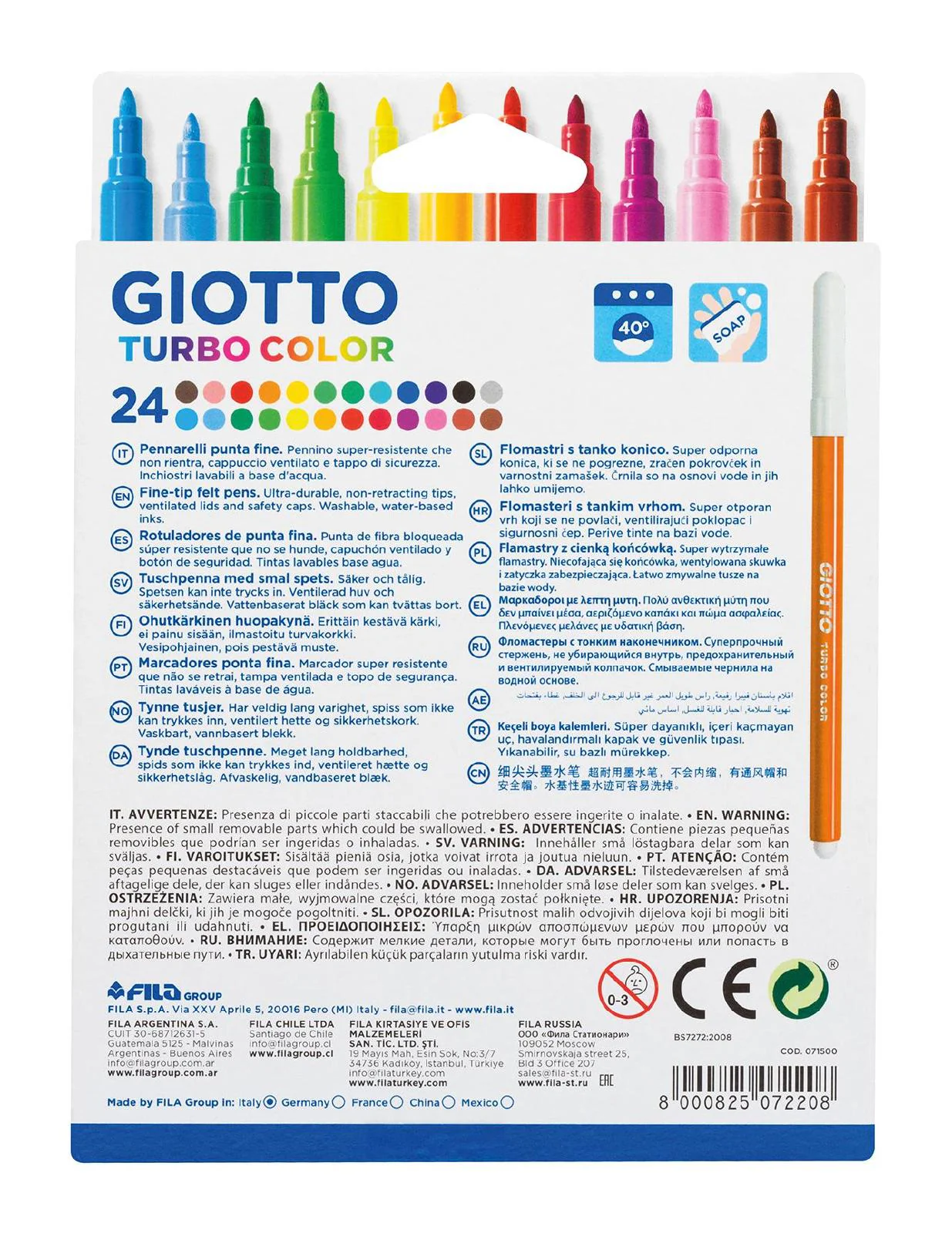 PENNARELLI GIOTTO TURBO COLOR ast. 24 pz - Image 5