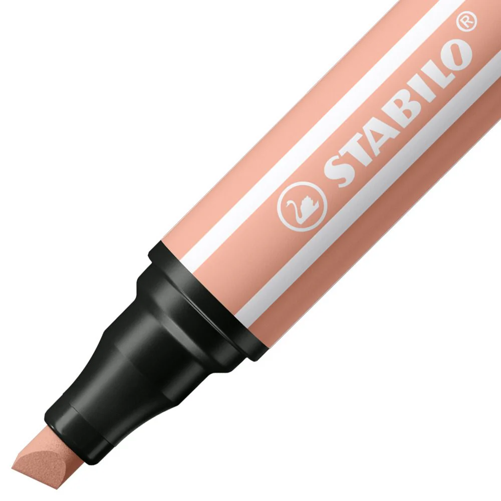 Pennarello Premium a tratto doppio (1 + 5 mm) - STABILO Pen 68 MAX - Albicocca - Image 2