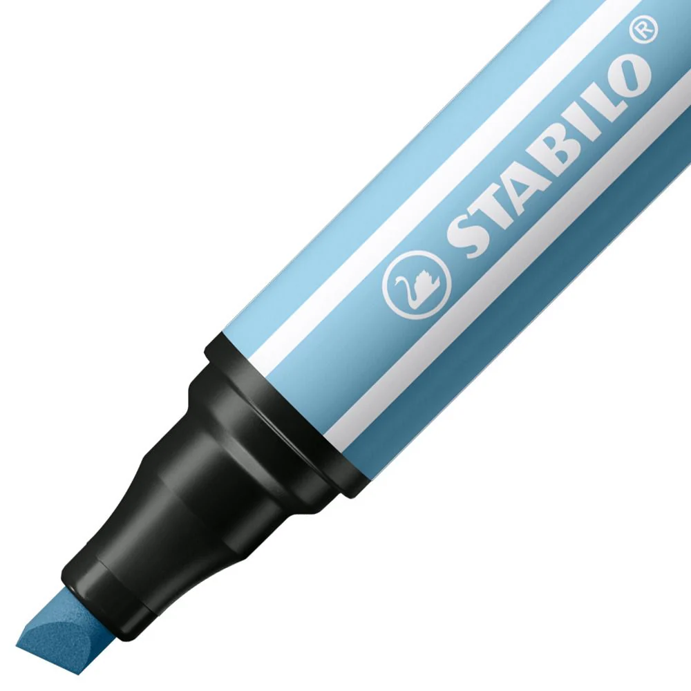 Pennarello Premium a tratto doppio (1 + 5 mm) - STABILO Pen 68 MAX - Azzurro - Image 2