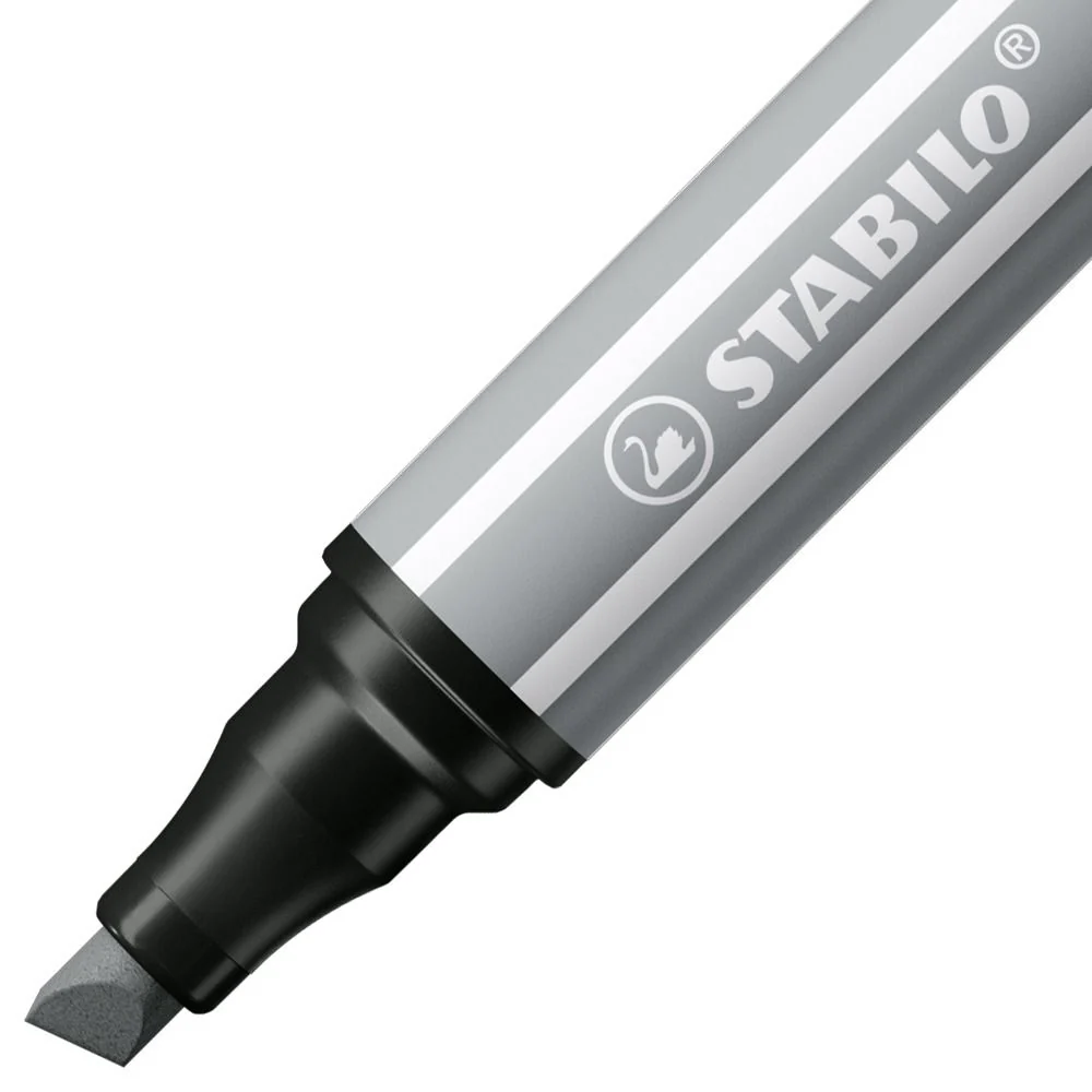 Pennarello Premium a tratto doppio (1 + 5 mm) - STABILO Pen 68 MAX - Grigio Freddo Medio - Image 2