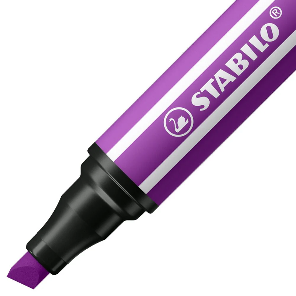 Pennarello Premium a tratto doppio (1 + 5 mm) - STABILO Pen 68 MAX - Lilla - Image 2