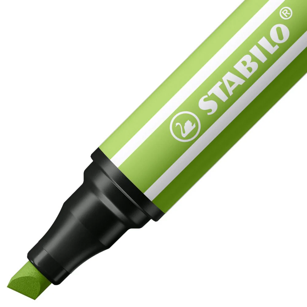Pennarello Premium a tratto doppio (1 + 5 mm) - STABILO Pen 68 MAX - Verde Chiaro - Image 2