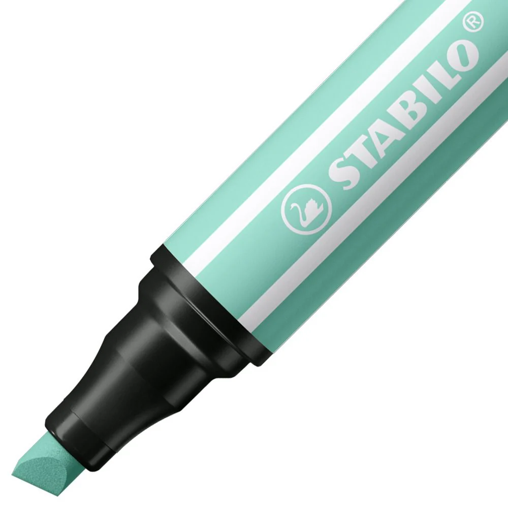 Pennarello Premium a tratto doppio (1 + 5 mm) - STABILO Pen 68 MAX - Verde Ghiaccio - Image 2