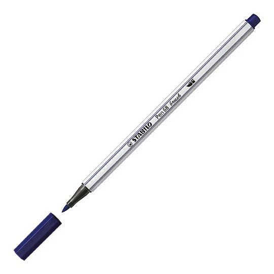 Pennarello Premium con punta a pennello - STABILO Pen 68 brush - Blu di Prussia - Image 2