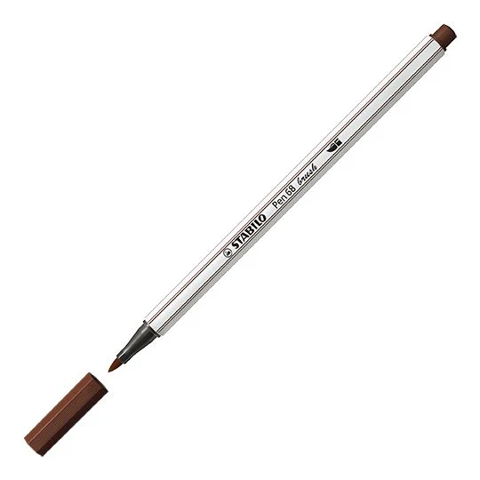 Pennarello Premium con punta a pennello - STABILO Pen 68 brush - Bruno - Image 2