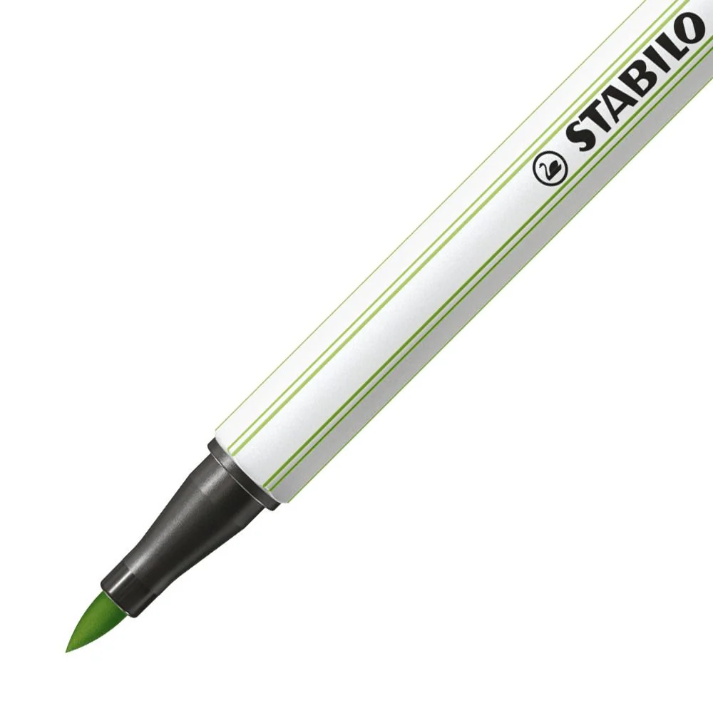 Pennarello Premium con punta a pennello - STABILO Pen 68 brush - Pistacchio - Image 2