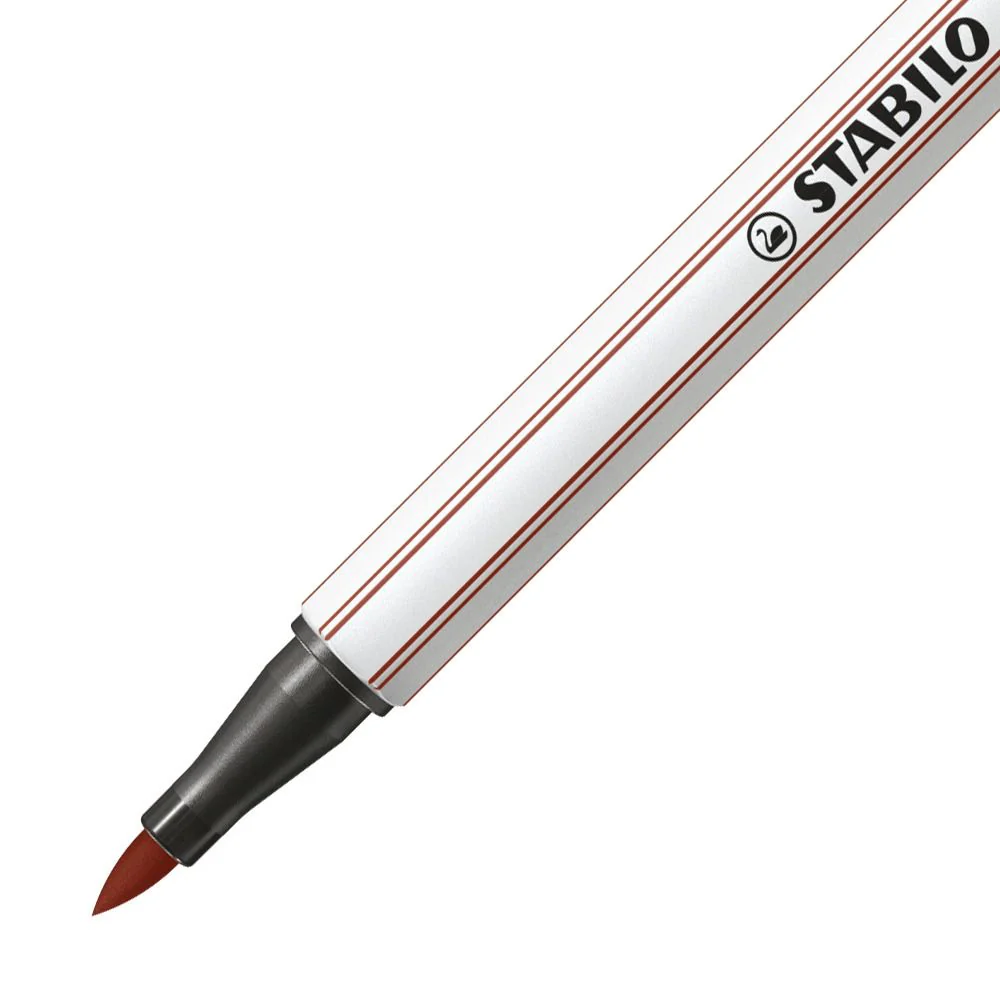 Pennarello Premium con punta a pennello - STABILO Pen 68 brush - Terra di Siena - Image 2