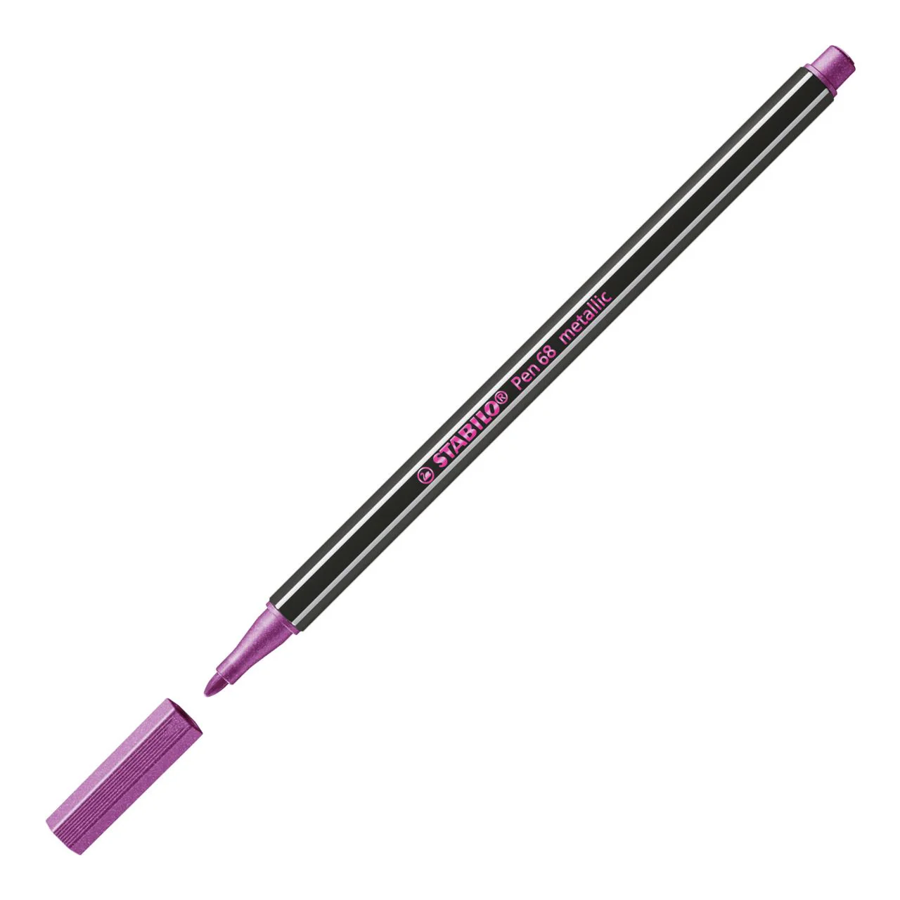 Pennarello Premium Metallizzato - STABILO Pen 68 metallic - Rosa metallizzato - Image 2