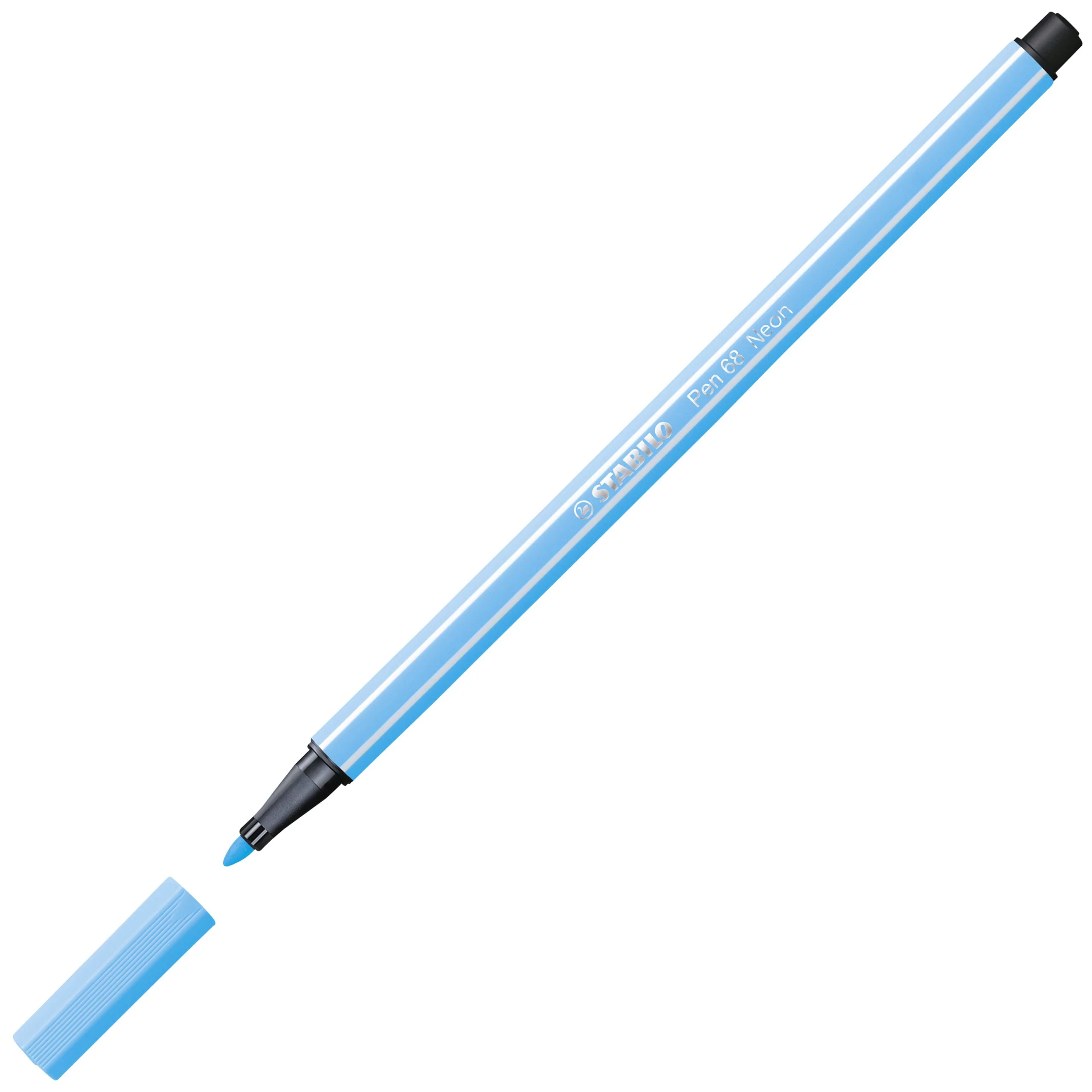 Pennarello Premium - STABILO Pen 68 - Fluo Blu - Image 2