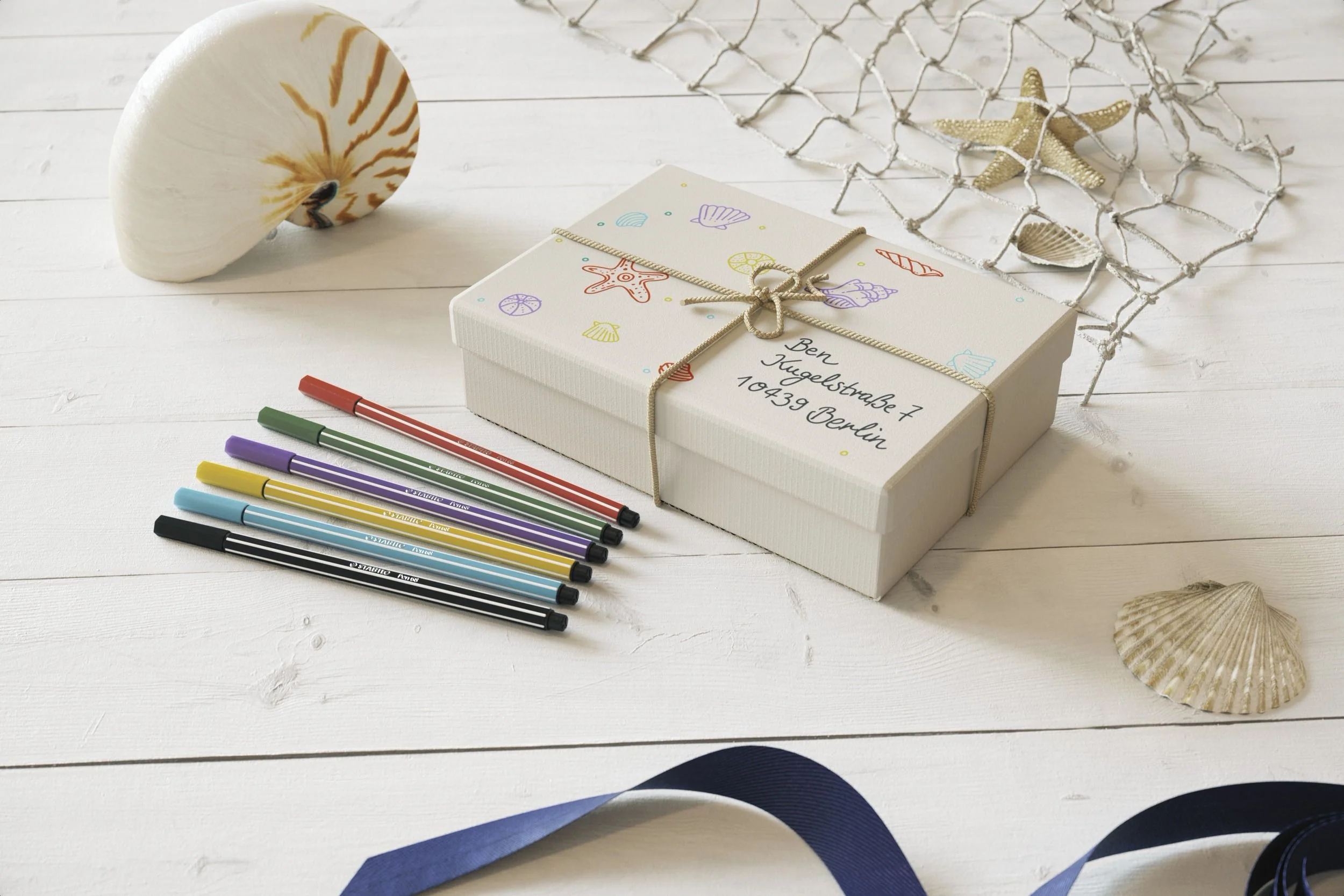Pennarello Premium - STABILO Pen 68 - Fluo Blu - Image 5