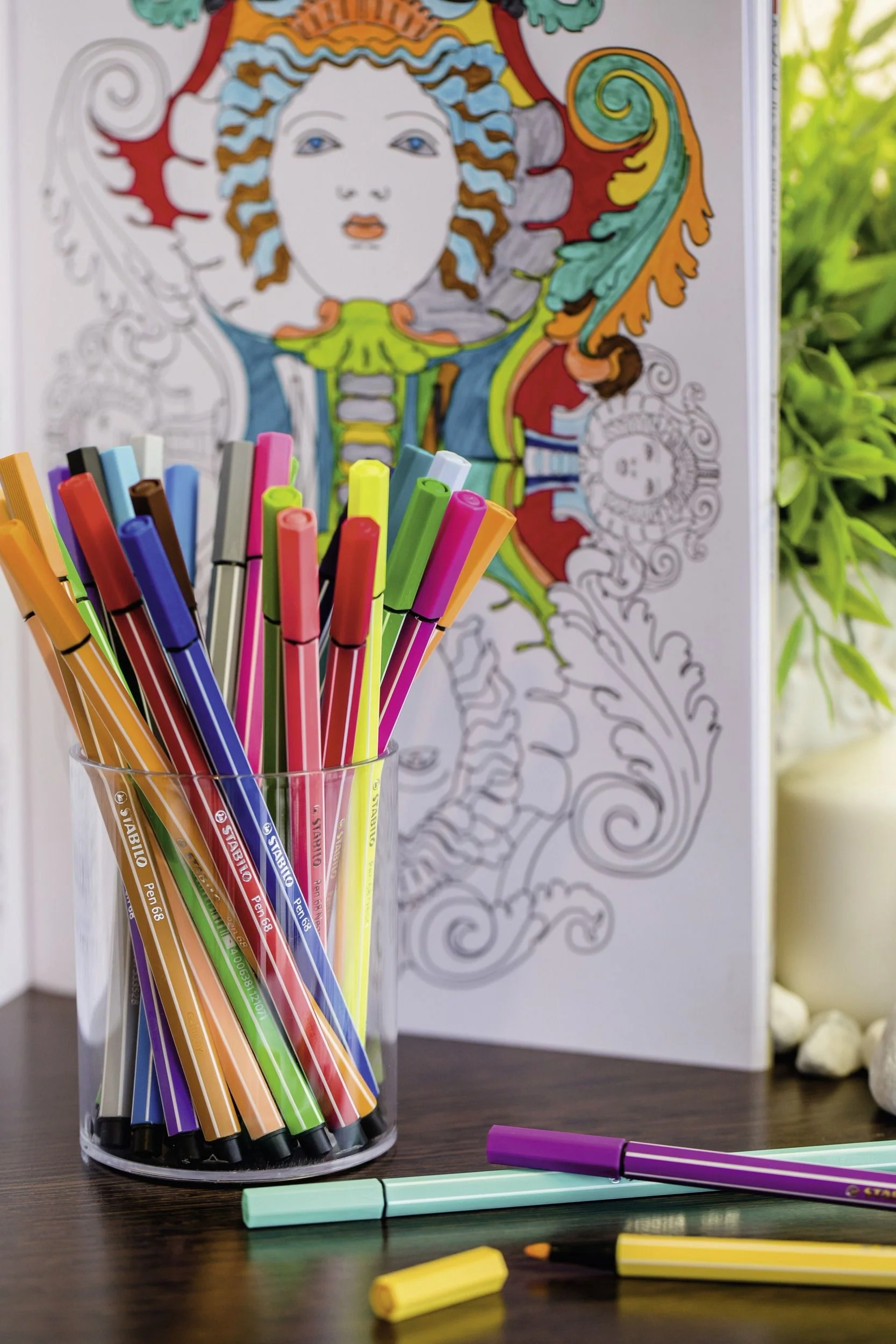 Pennarello Premium - STABILO Pen 68 - Rollerset con 25 Colori assortiti - Image 6