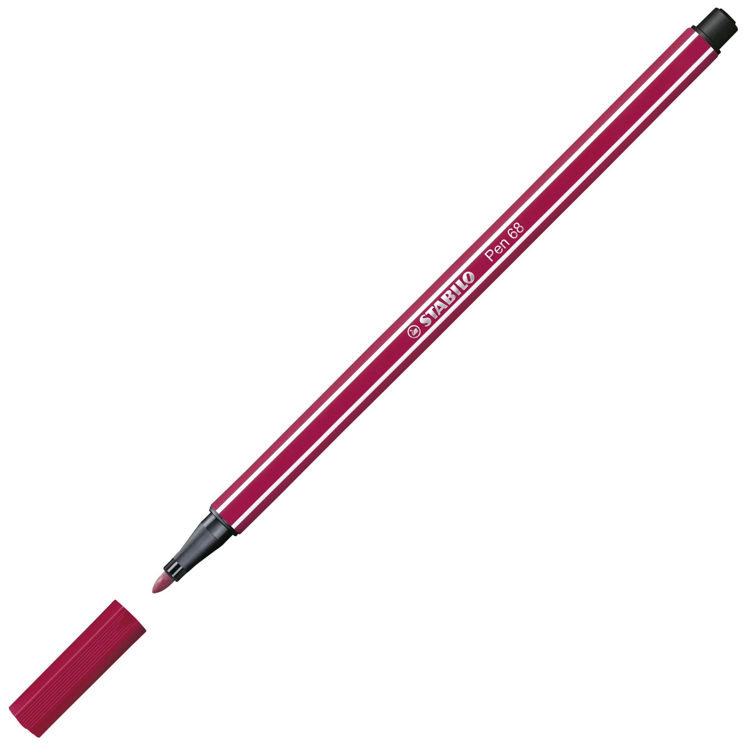 Pennarello Premium - STABILO Pen 68 - Rosso Scuro - Image 2