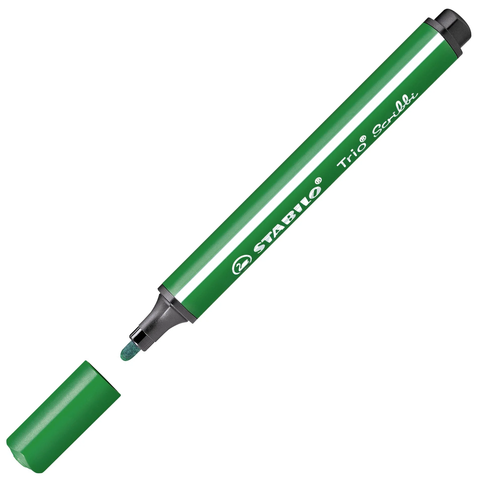Pennarello triangolare con punta ammortizzata - STABILO Trio Scribbi - Verde - Image 2