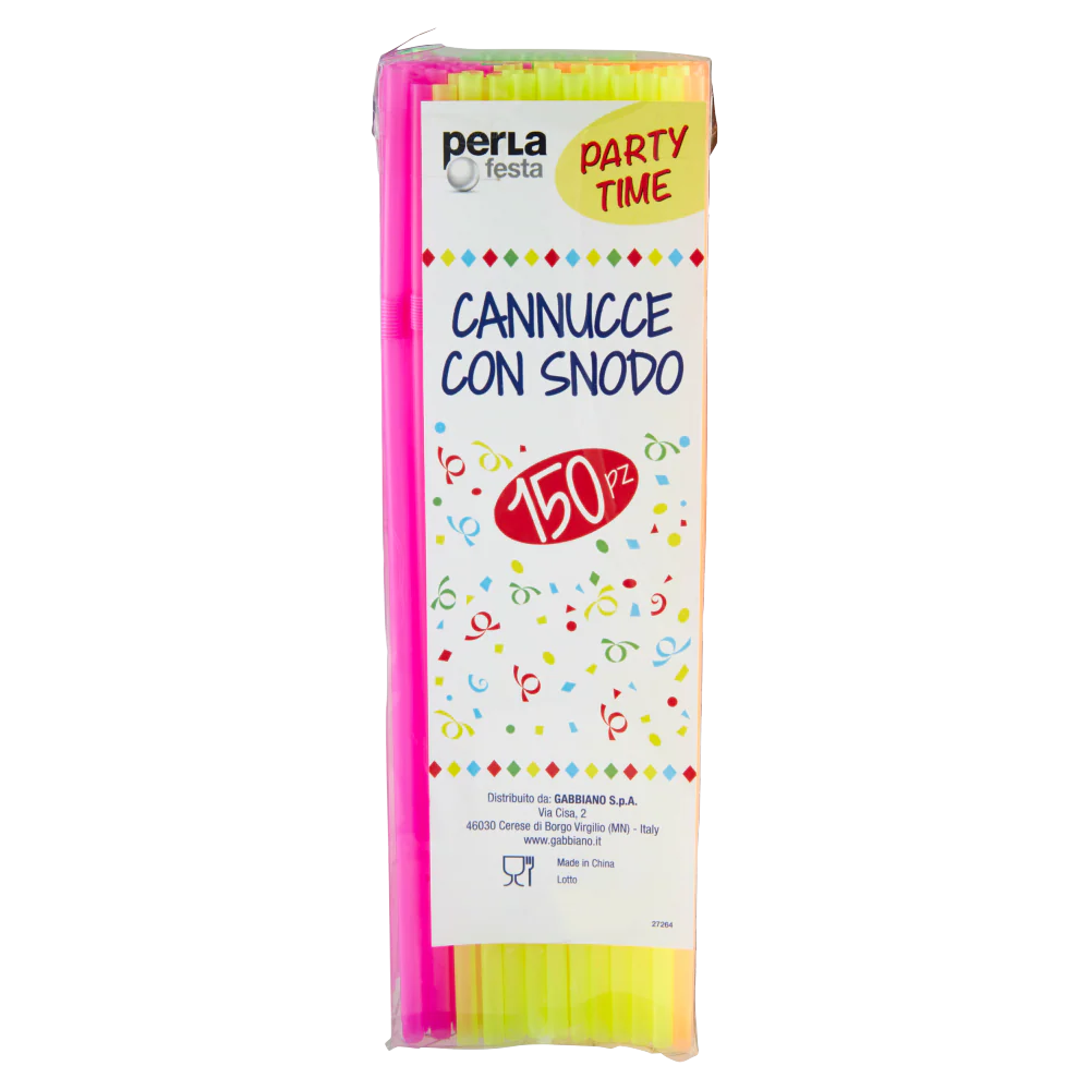 Per la festa Party Time Cannucce con snodo 150 pz - Image 2