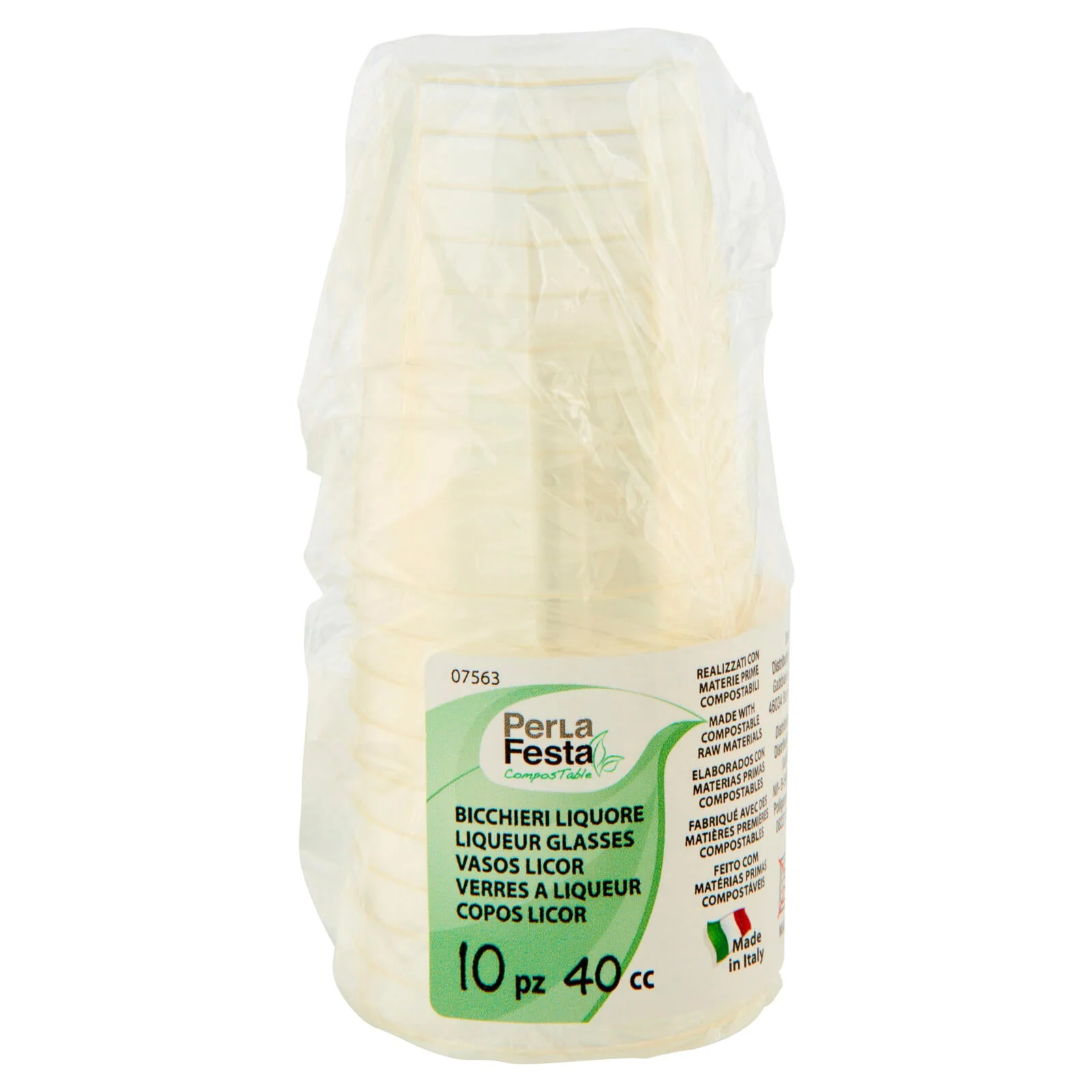 PerLa Festa ComposTable Bicchieri Liquore 40 cc 10 pz - Image 2